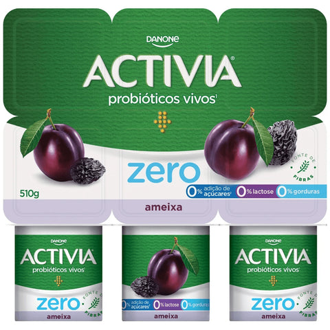 IOGURTE DANONE ACTIVIA ZERO 510G AMEIXA