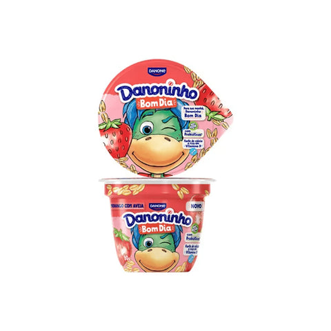 IOGURTE DANONINHO BOM DIA 90G MORANGO AVEIA