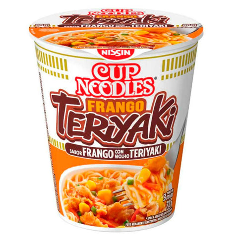 MACARRAO INST NISSIN CUP NOODLES 72g FRANGO TERIYAKI