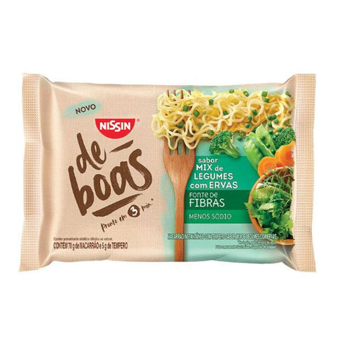 MACARRAO INSTANTANEO NISSIN DE BOAS MIX LEGUMES ERVAS 75g