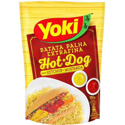 BATATA PALHA YOKI EXTRA FINA 100G KETCHUP MOSTARD