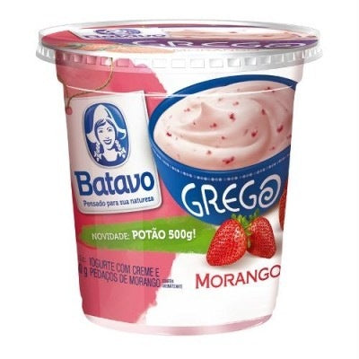 IOGURTE BATAVO GREGO 450G MORANGO