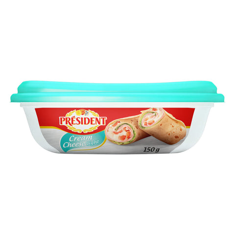 CREAM CHEESE PRESIDENT 150G LIGHT