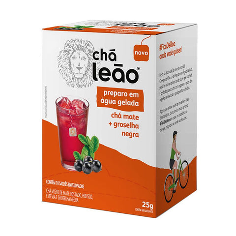 CHA LEAO MATE GROSELHA NEGRA GELADO 25g