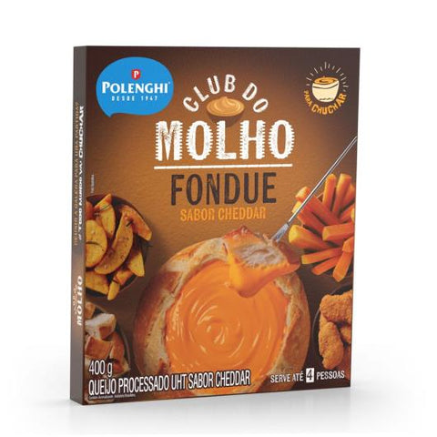 FONDUE POLENGHI CLUB DO MOLHO QUEIJO CHEDDAR 400g