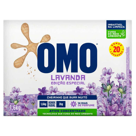 LAVA ROUPAS PO OMO LAVANDA 1,6K