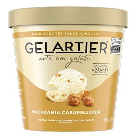 SORVETE GELARTIER MACADAMIA 473 ml