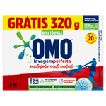 LAVA ROUPAS PO OMO LAV PF 1,6KG GRATIS 320G