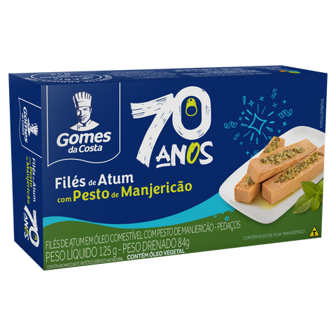 FILE ATUM GOMES DA COSTA 125G PESTO MANJERIC