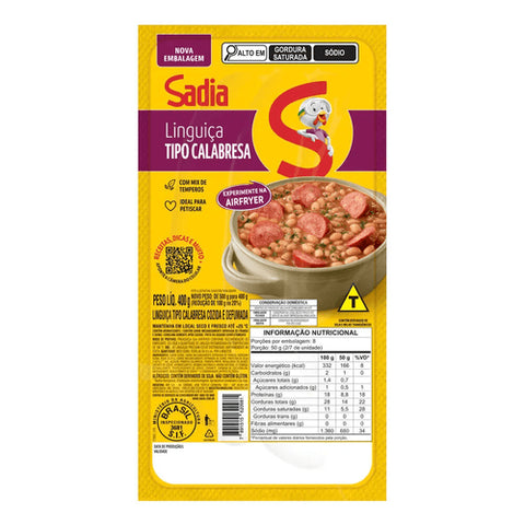 LINGUIÇA SADIA CALABRESA 400G