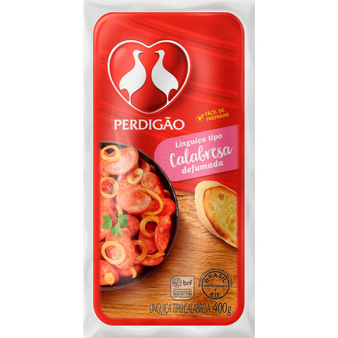 LINGUICA  PERDIGAO CALABRESA 400G