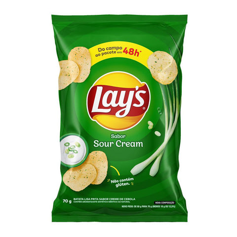 BATATA ELMA CHIPS LAYS 70G SOUR CREAM