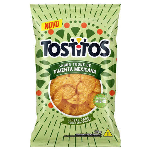 BISCOITO ELMA CHIPS TOSTITOS 110G PIMENTA MEXICAN