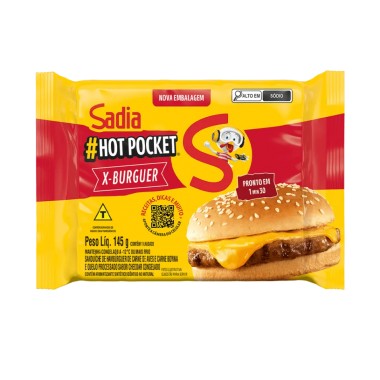SANDUICHE SADIA HOT POCKET 145g XBURGUER