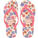 HAVAIANAS SLIM ROMANCE BEGE PALHA/ROSA 39/40