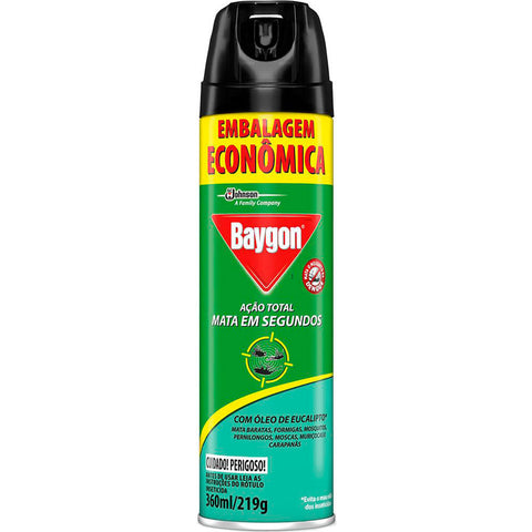 INSETICIDA BAYGON AERO 360ML ACAO TOTAL EUCALIPTO