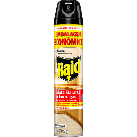 INSETICIDA RAID AERO 420ML BARATAS FORMIGA