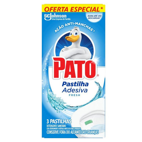 PASTILHA ADESIVA PATO FRESH C/3 OFERTA ESPECIAL