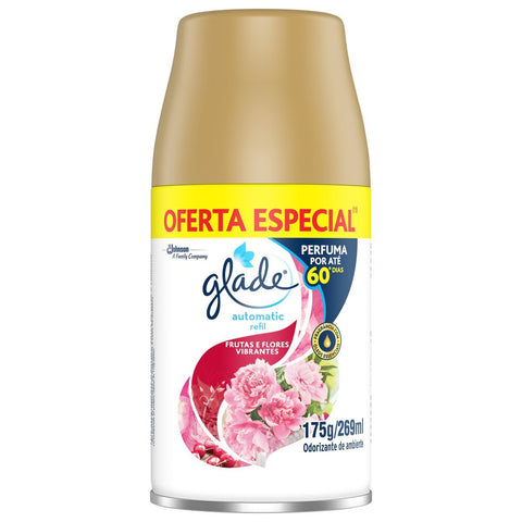 ODORIZADOR GLADE AUTOMATICO FRUT FLOR VIBR RF 269ml
