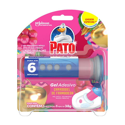 GEL ADESIVO PATO CARROSSEL FRAMBOESA AP+RF 38g