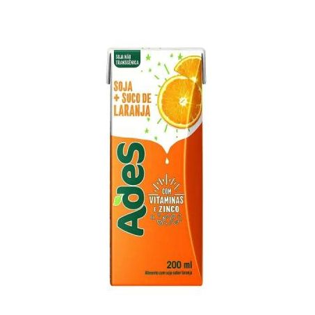 BEBIDA SOJA ADES 200ml PESSEGO