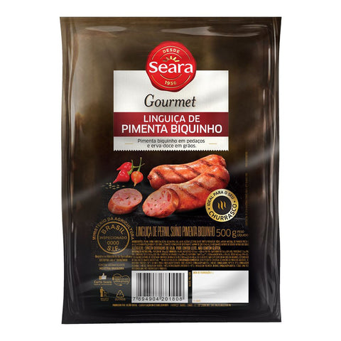 LINGUIÇA SEARA GOURMET PERNIL 500G PIM BIQUINHO