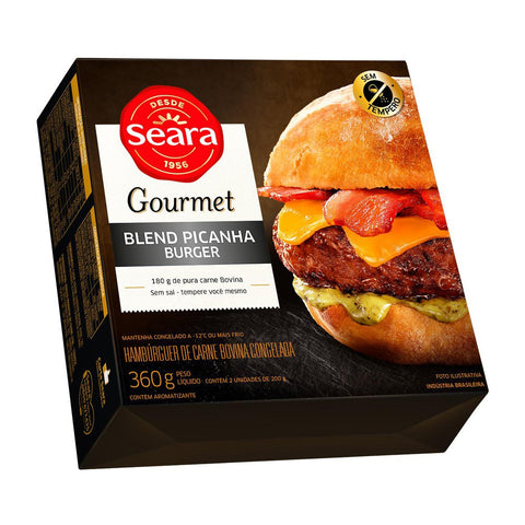HAMBURGUER SEARA GOURMET PICANHA C/2 360g