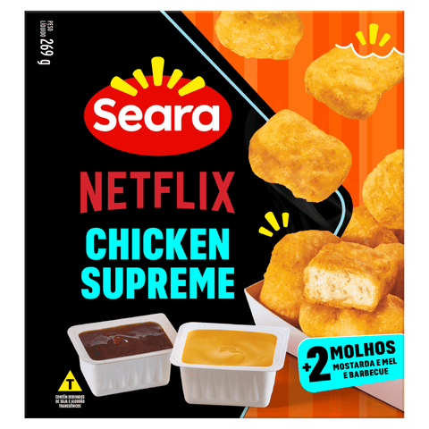 CHICKEN SUPREME SEARA 2 MOLHOS 269G MOST/MEL BARBE