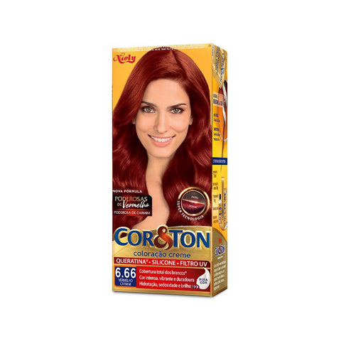 TINTA COR E TON 6.66 LOURO ESCURO VERMELHO