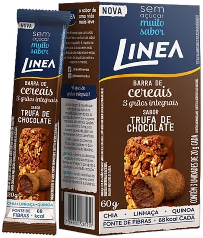 BARRA CEREAL LINEA ZERO TRUFA CHOC 60g