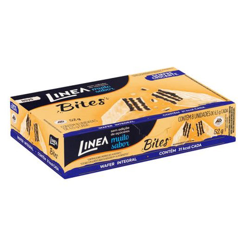 BISCOITO LINEA WAFER BITES INTEGRAL CHOCOLATE BCO52g
