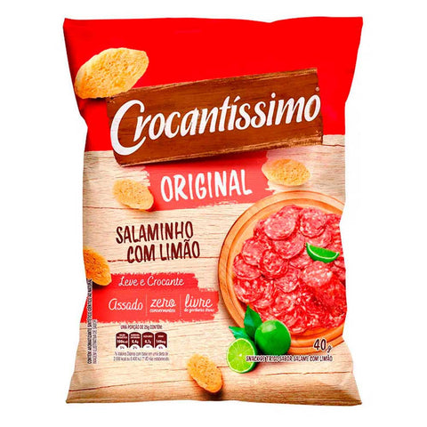 TORRADA CROCANTISSIMO 40g SALAMINHO C/ LIMAO