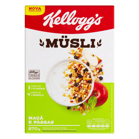 CEREAL KELLOGGS MUSLI 270G MACA PASSAS