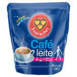 CAFE C/ LEITE 3 CORACOES SH 100G