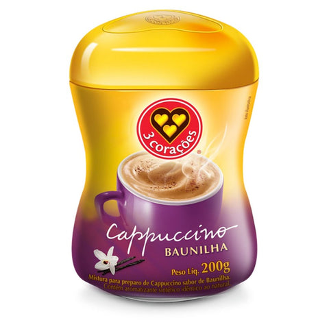 CAPPUCCINO 3 CORACOES 200g BAUNILHA