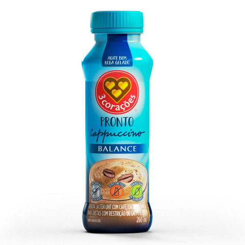 BEBIDA LACTEA 3 CORACOES CAPPUCCINO BALANCE 260ml