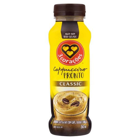 BEBIDA LACTEA 3 CORACOES CAPPUCCINO CLASSIC 260ml