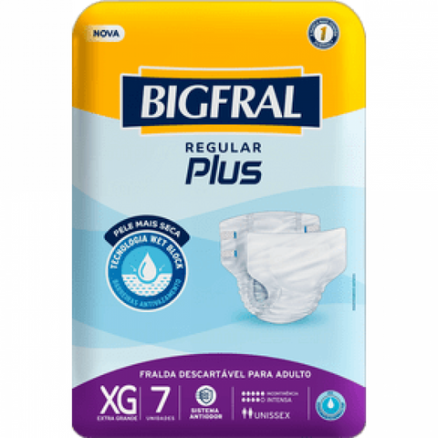 FRALDA BIGFRAL PLUS ADULTO XG C/7