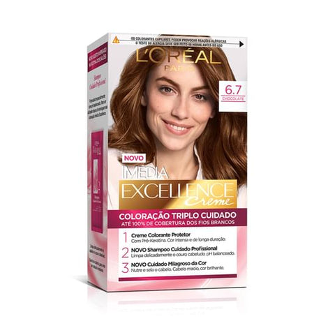 TINTA IMEDIA CREME 6.7 CHOCOLATE PURO