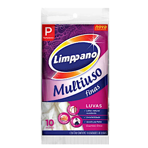 LUVAS LIMPPANO MULTIUSO FINAS P C/10