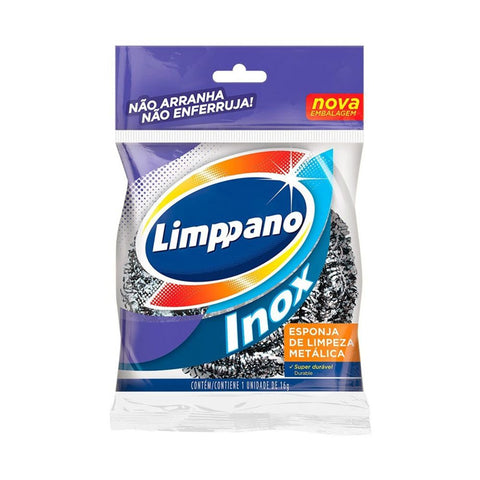 ESPONJA LIMPPANO ACO INOX C/1