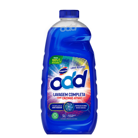 LAVA ROUPAS LIQ ODD LAVAGEM COMPLETA 3L