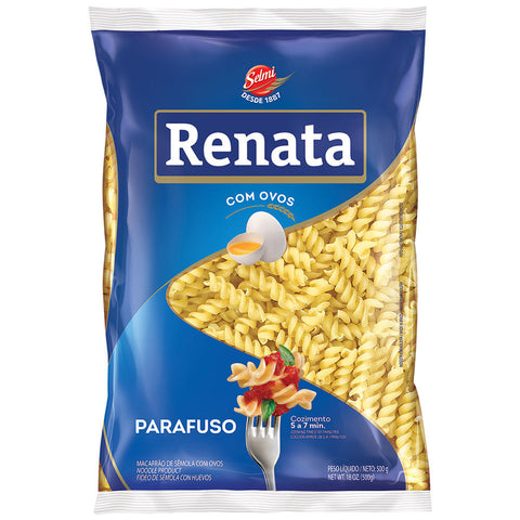 MACARRAO RENATA OVOS 500G PARAFUSO