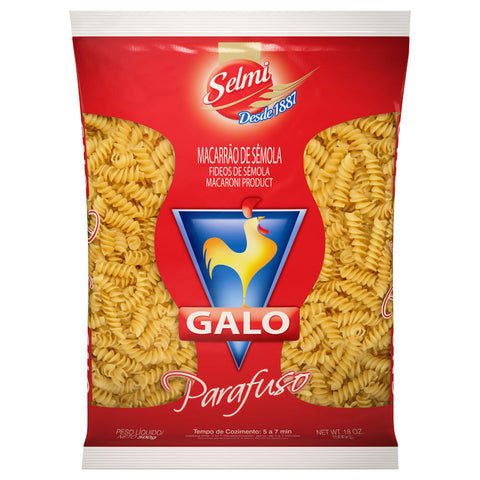 MACARRAO GALO SEMOLA 500G PARAFUSO
