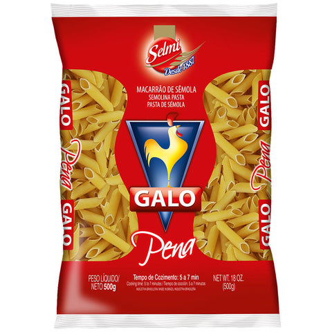 MACARRAO GALO SEMOLA 500G PENA