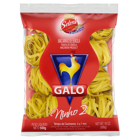 MACARRAO GALO SEMOLA NINHO 500G N2