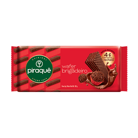 BISCOITO PIRAQUE WAFER BRIGADEIRO 100g