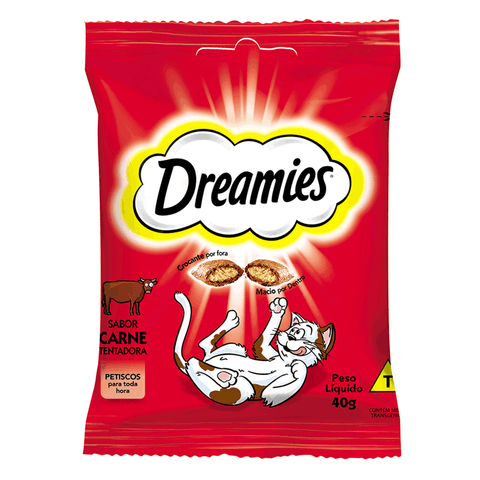 RACAO DREAMIES CARNE 40g