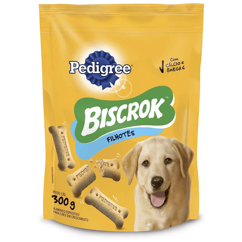 RACAO PEDIGREE BISCROK FILHOTE 300G LEITE