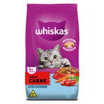 RACAO WHISKAS GATOS CASTRADOS CARNE 900g